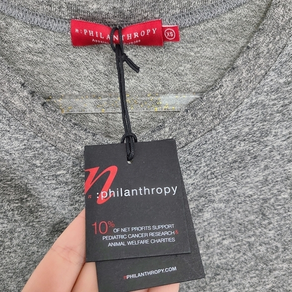 n:Philanthropy Finn romper gray button up NWT XS - Picture 6 of 8